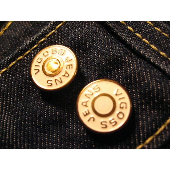 VIGOSS Womans Capris Jeans Size 14  26 w MEASURED Juniors Blue Denim - Picture 9 of 10